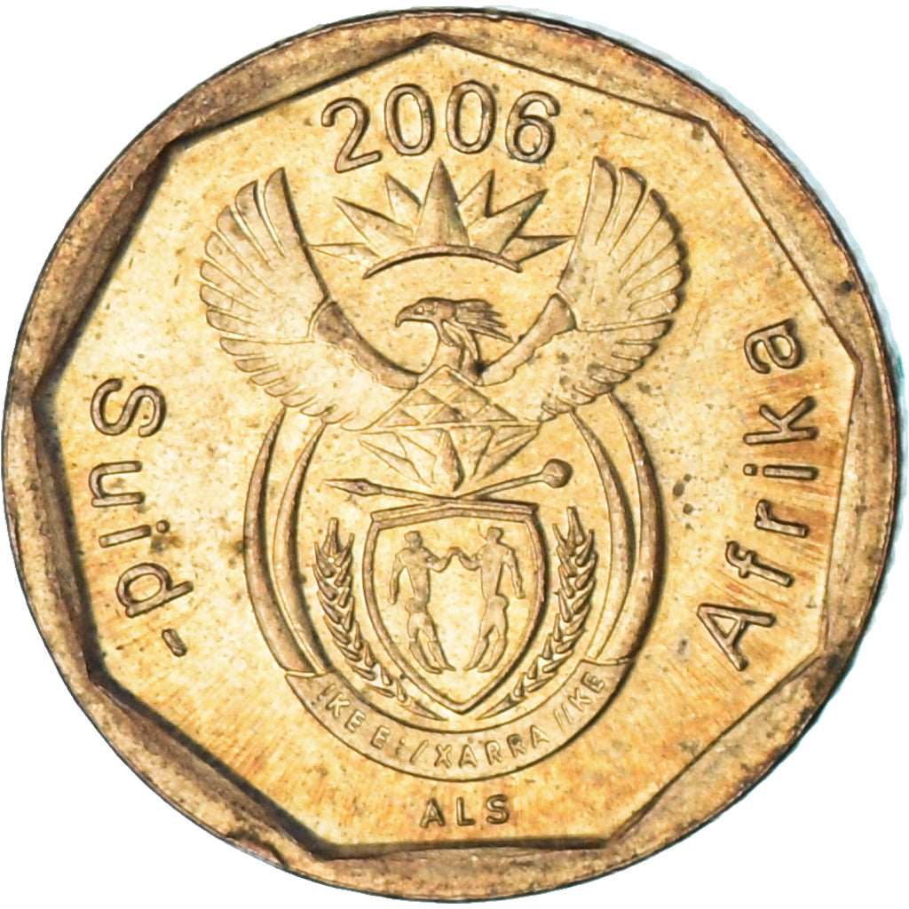 Moneda, Sudáfrica, 10 Cents, 2006