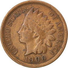 Coin, United States, Indian Head Cent, Cent, 1906, U.S. Mint, Philadelphia
