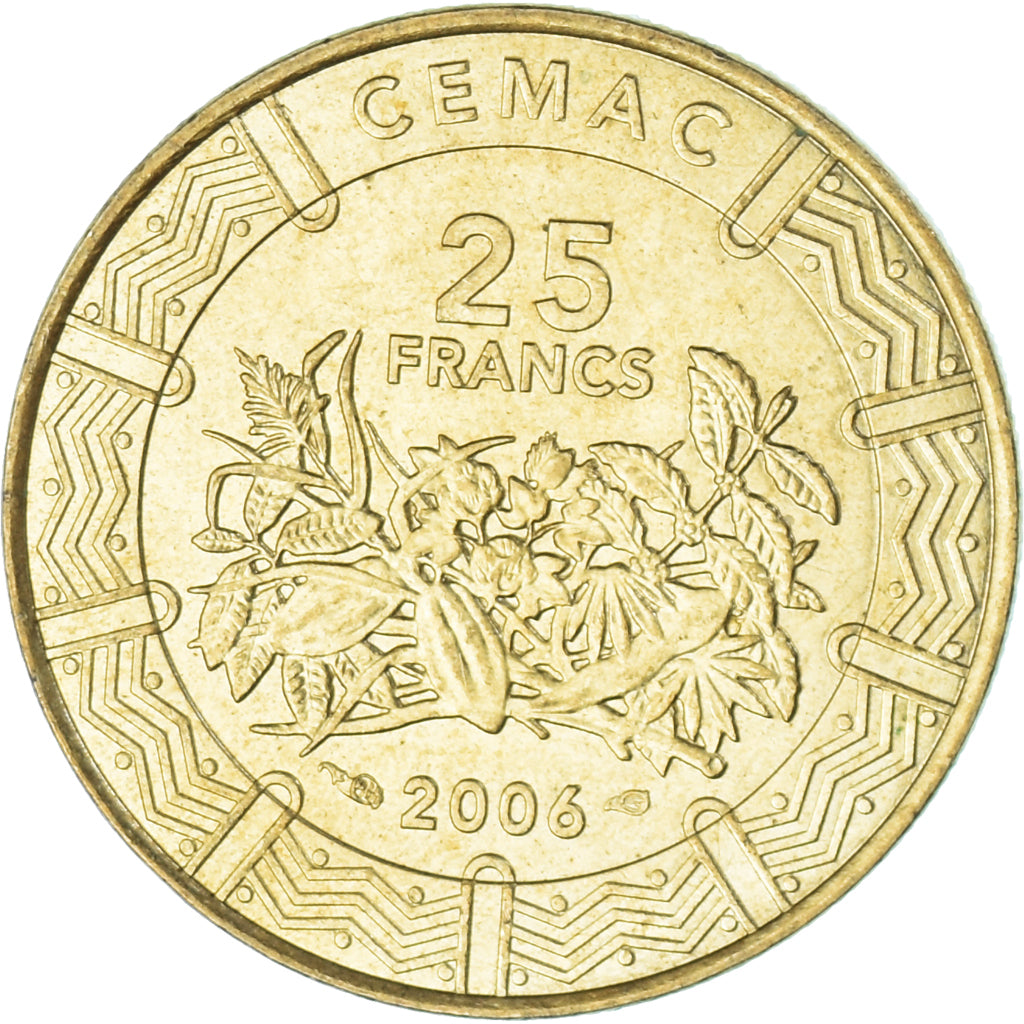 Munten, Staten van Centraal Afrika, 25 Francs, 2006