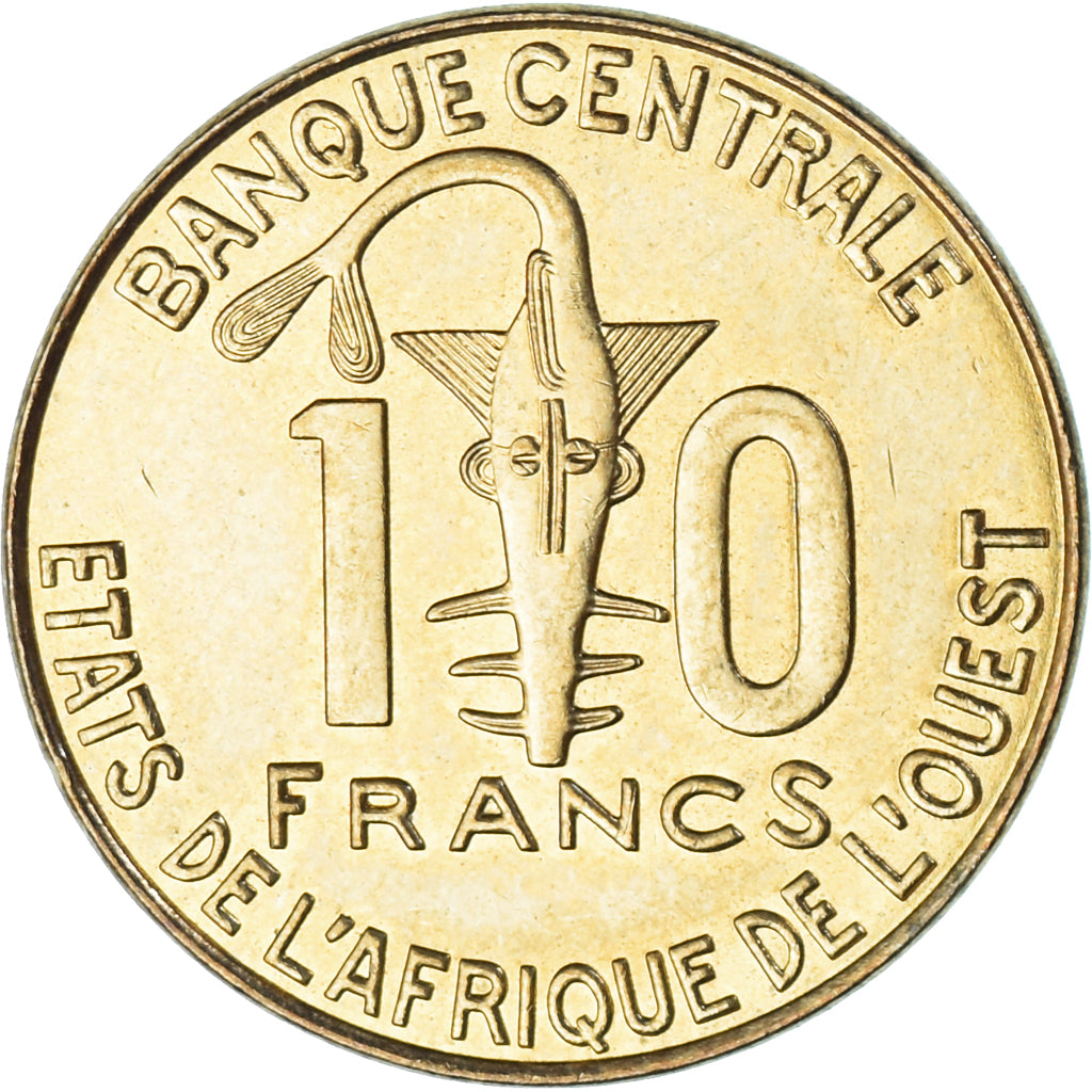 Moneta, Stati dell'Africa occidentale, 10 Francs, 2015