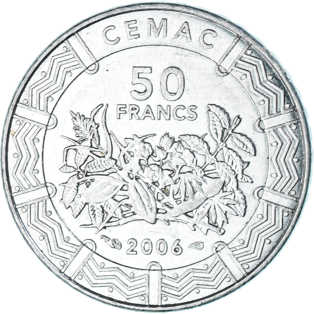 Coin, Central African States, 50 Francs, 2006