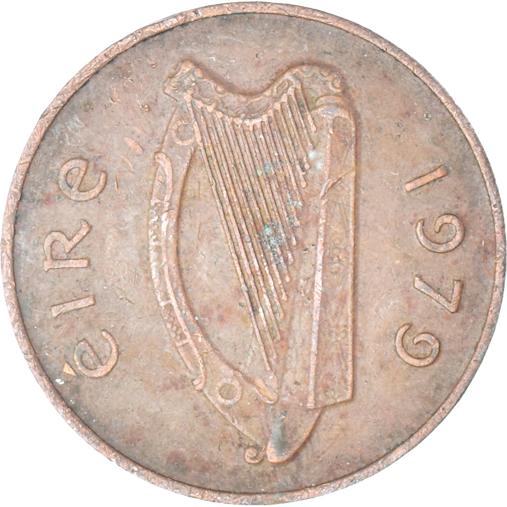 Moneta, Irlanda, 2 Pence, 1979