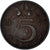 Moeda, Países Baixos, 5 Cents, 1955