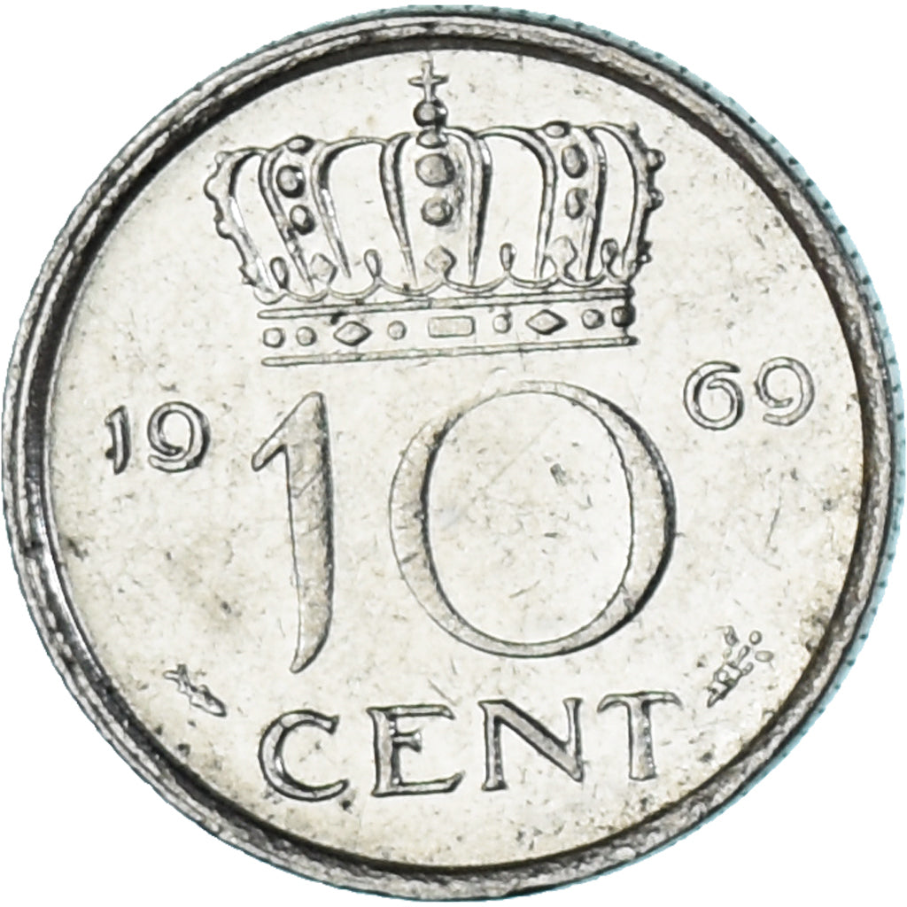 Moneta, Holandia, 10 Cents, 1969
