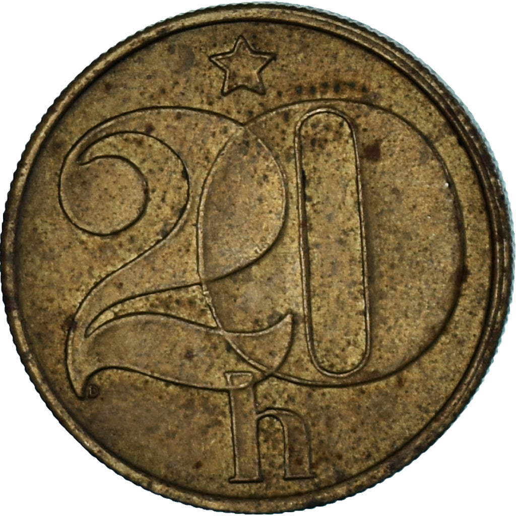 Moeda, Checoslováquia, 20 Haleru, 1986