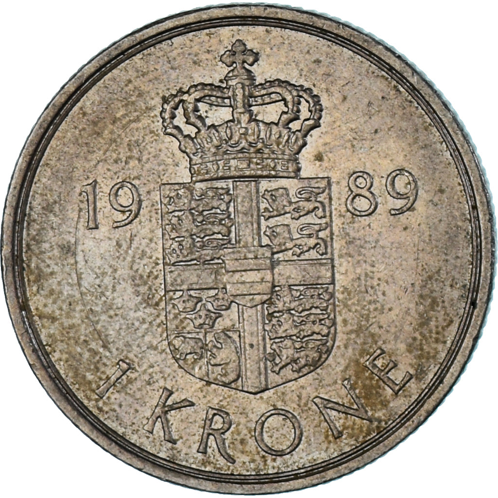 Monnaie, Danemark, Krone, 1989
