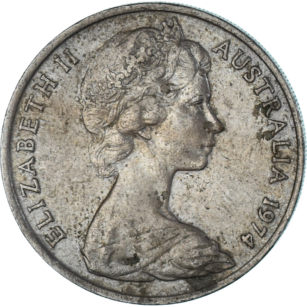 Moeda, Austrália, 20 Cents, 1974