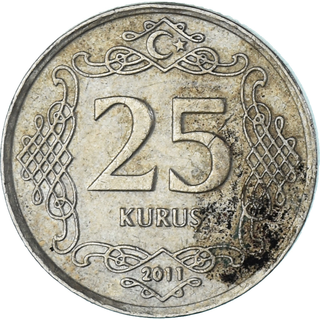 Munten, Turkije, 25 Kurus, 2011