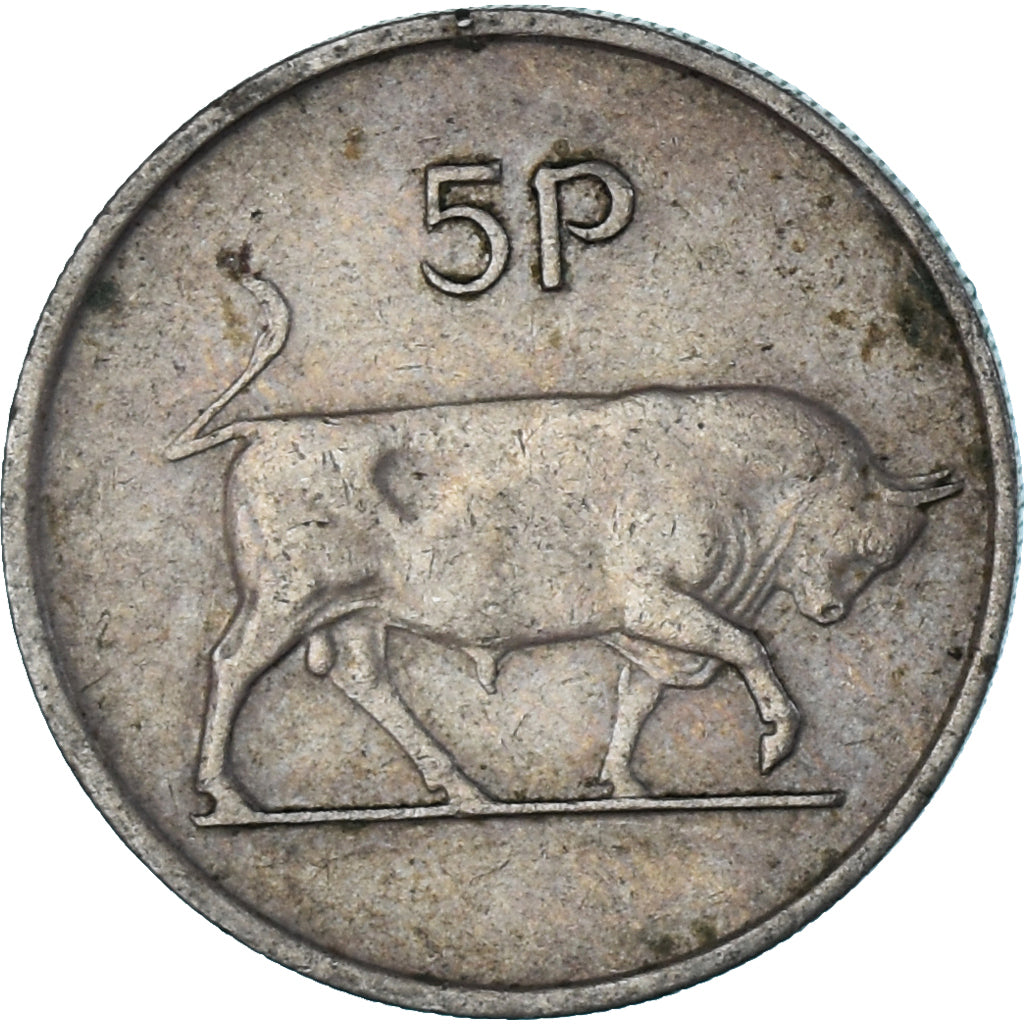 Münze, Ireland, 5 Pence, 1975