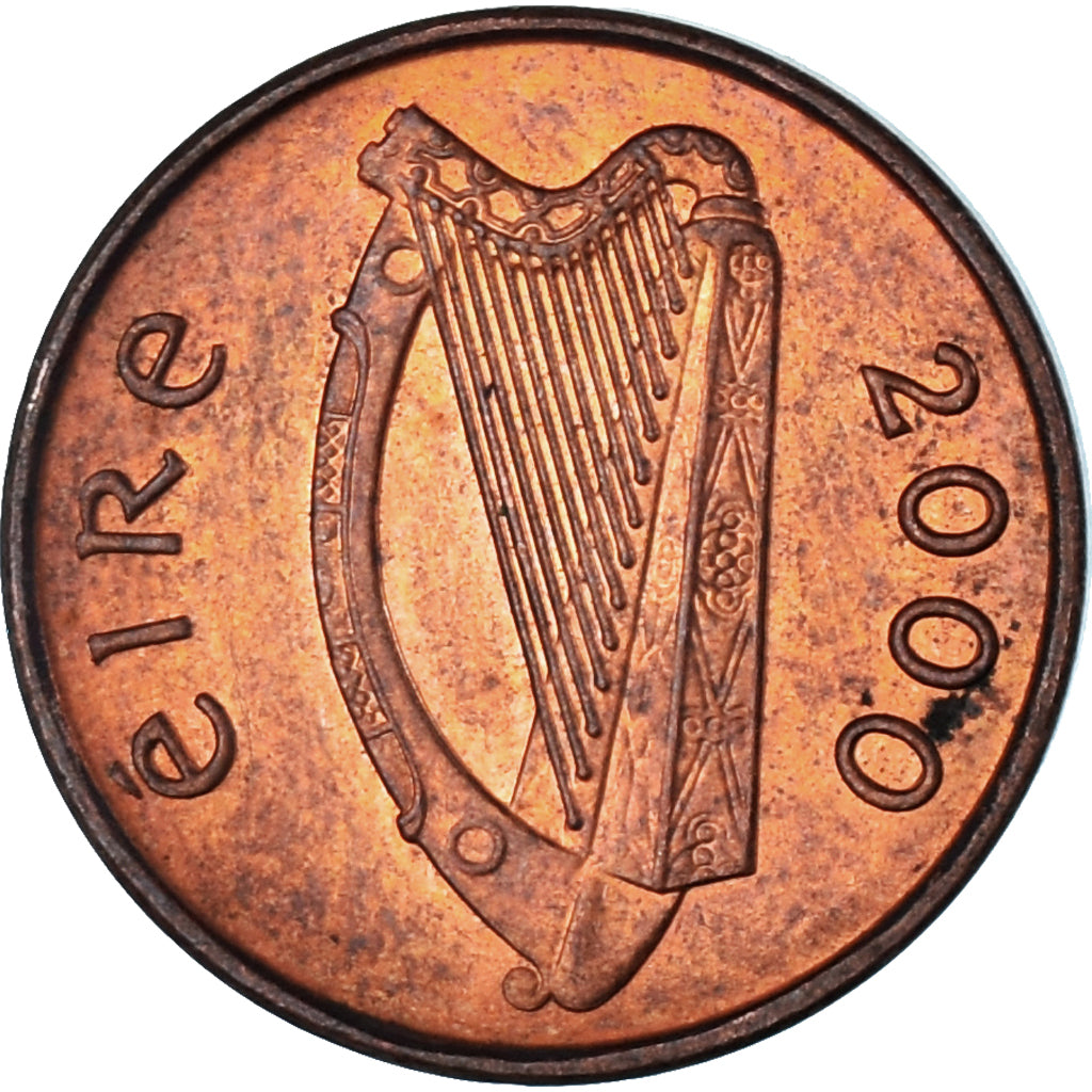 Moneta, Irlanda, Penny, 2000