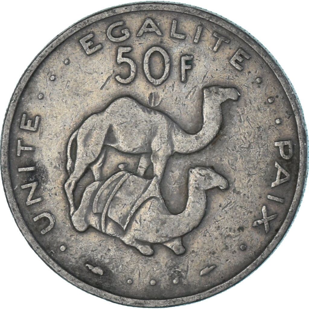 Münze, Dschibuti, 50 Francs, 1982