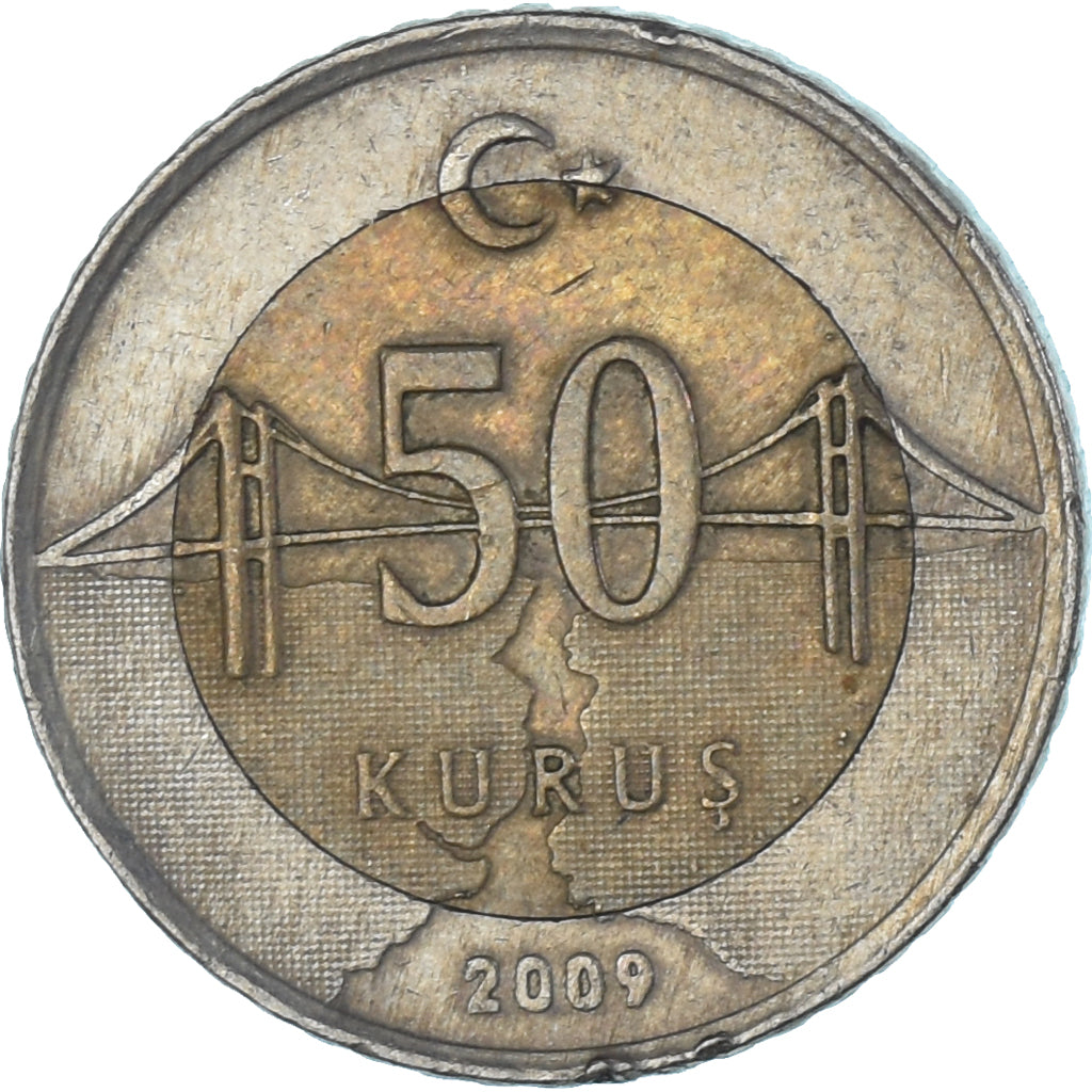 Munten, Turkije, 50 Kurus, 2009