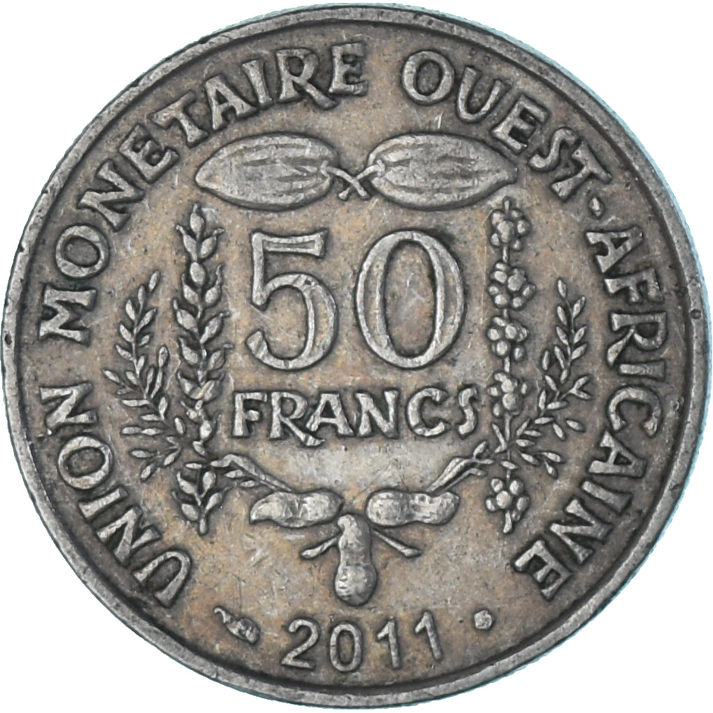 Coin, West African States, 50 Francs, 2011