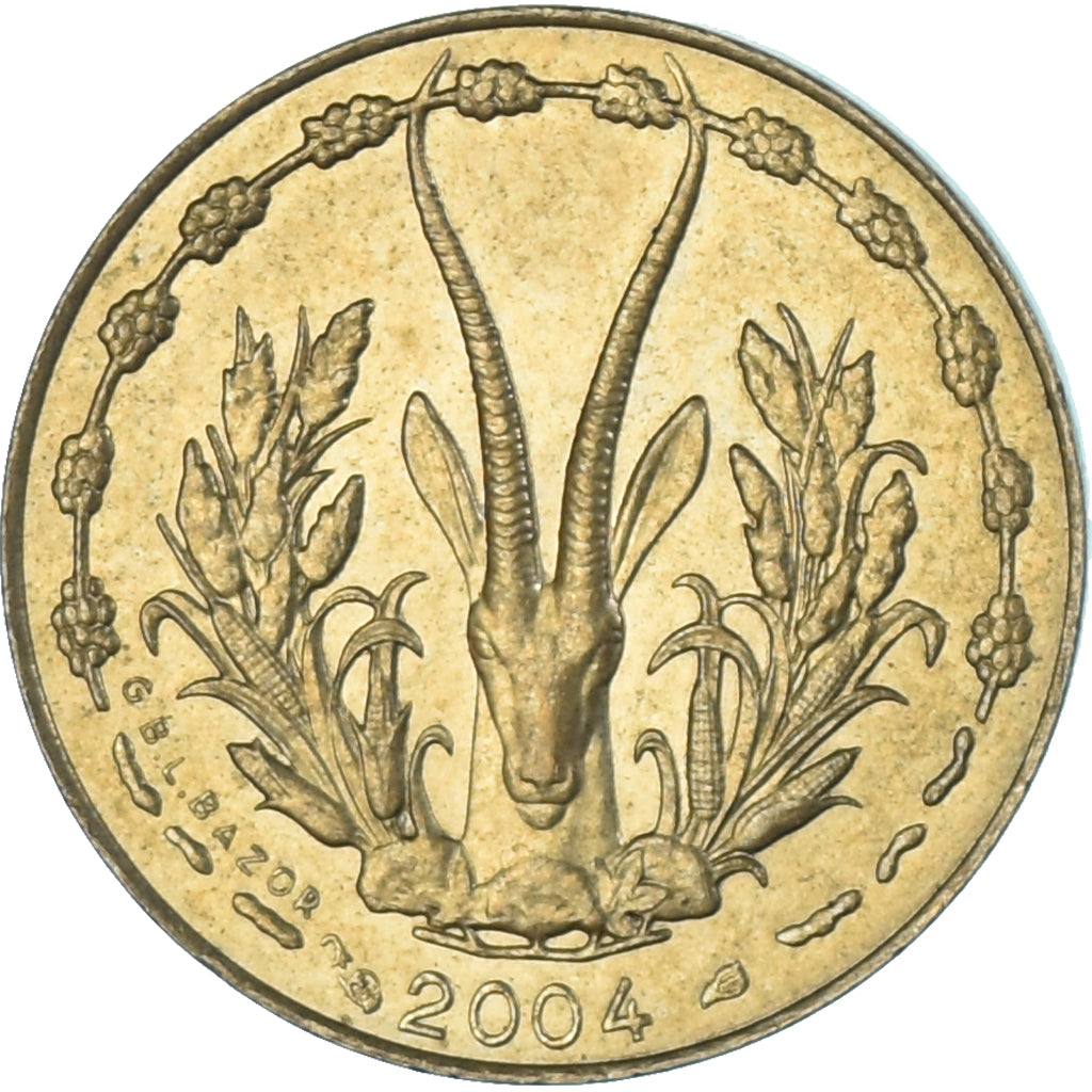 Münze, West African States, 5 Francs, 2004