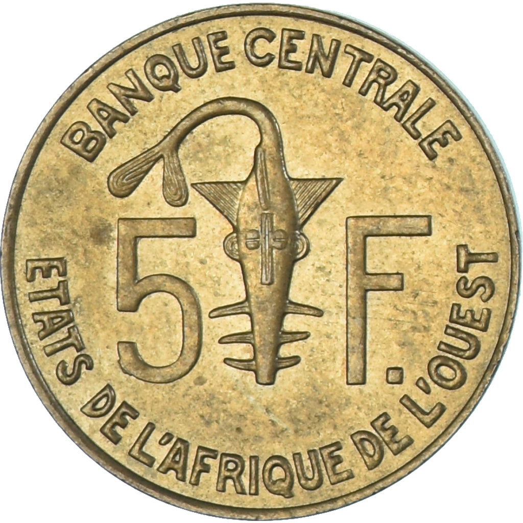 Münze, West African States, 5 Francs, 2004