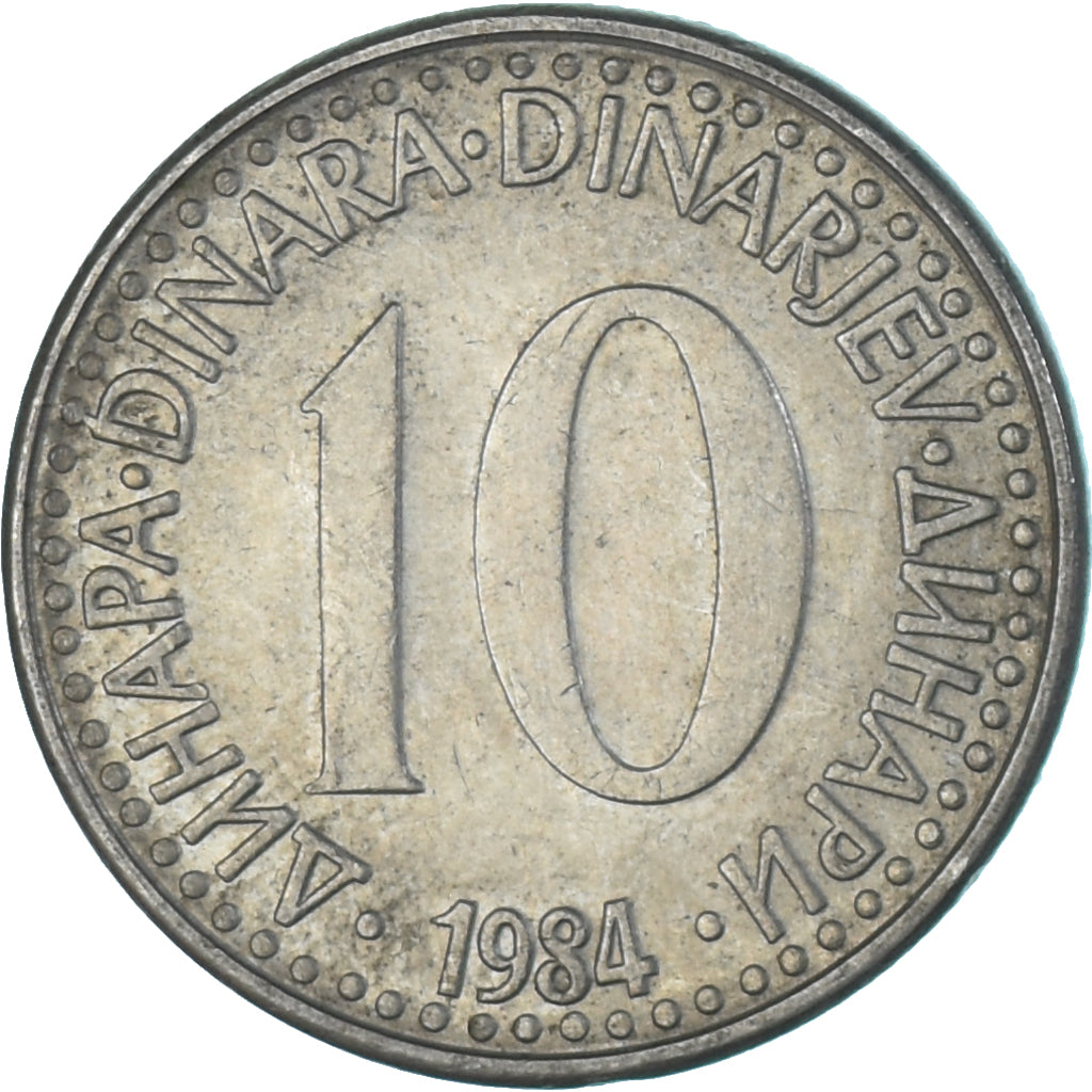 Moneta, Jugosławia, 10 Dinara, 1984