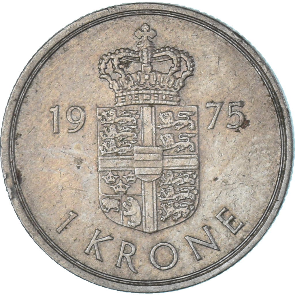 Coin, Denmark, Krone, 1975