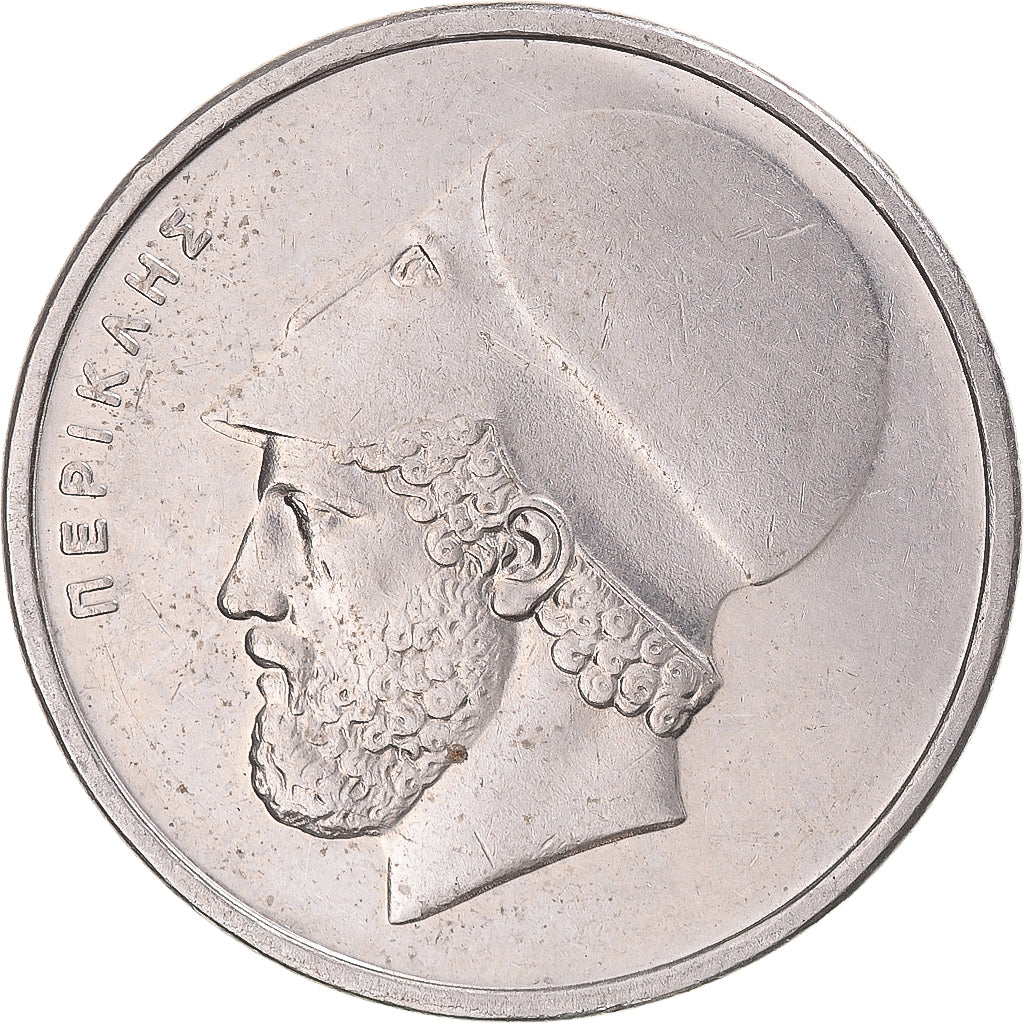 Moeda, Grécia, 20 Drachmes, 1988