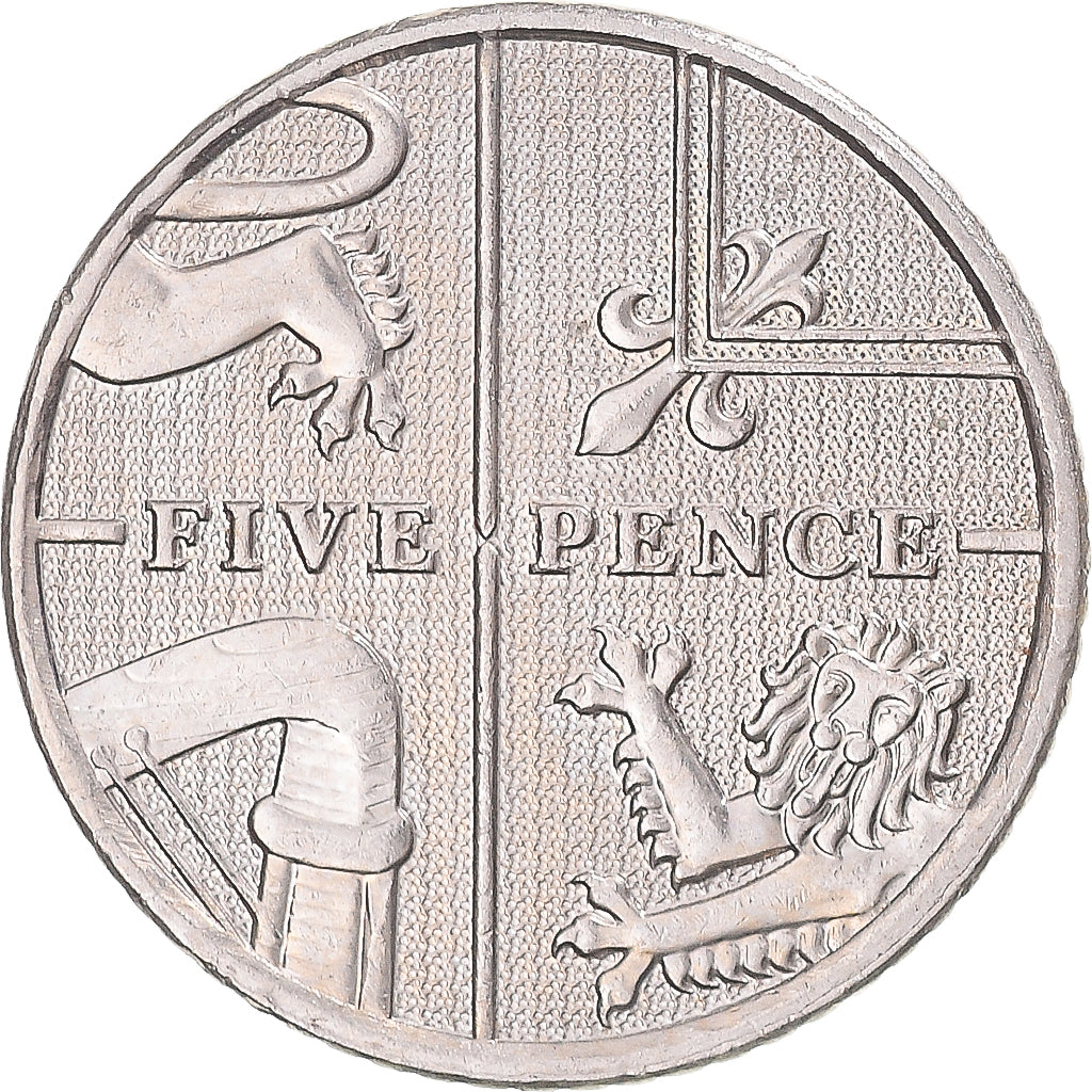 Monnaie, Grande-Bretagne, 5 Pence, 2010