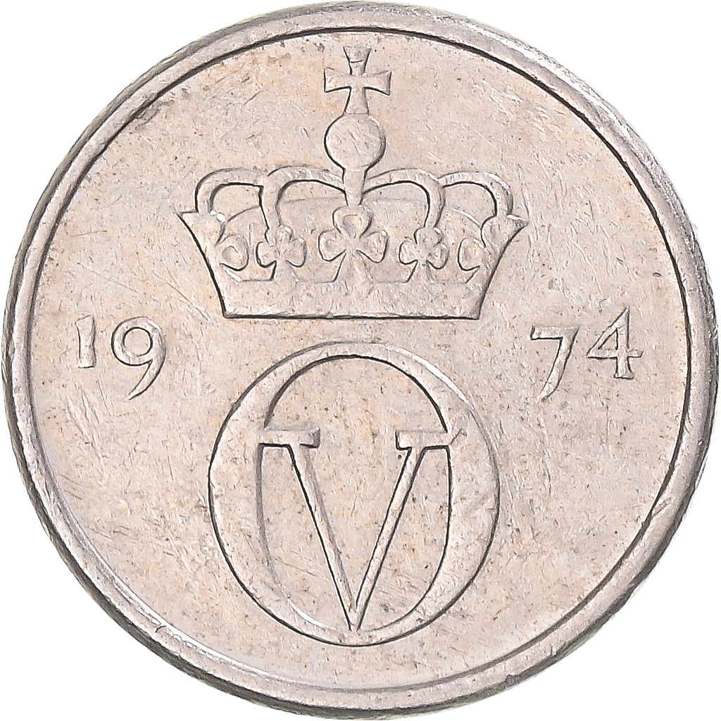Monnaie, Norvège, 10 Öre, 1974
