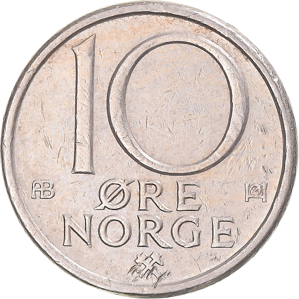 Monnaie, Norvège, 10 Öre, 1974