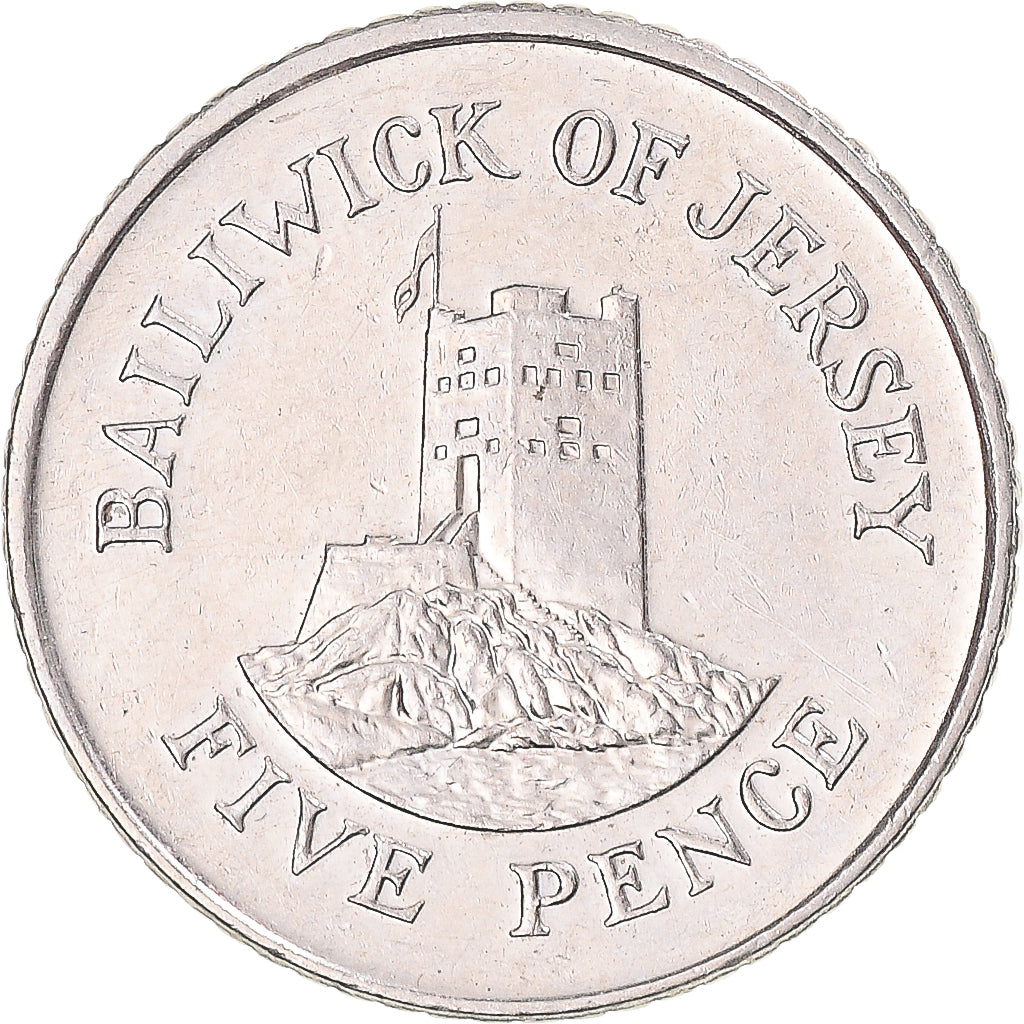 Münze, Jersey, 5 Pence, 2008