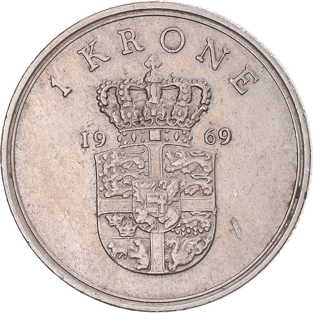 Moneta, Danimarca, Krone, 1969