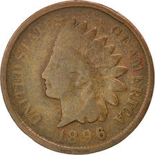 UNITED STATES, Indian Head Cent, Cent, 1896, U.S. Mint, KM #90a, VF(20-25),...