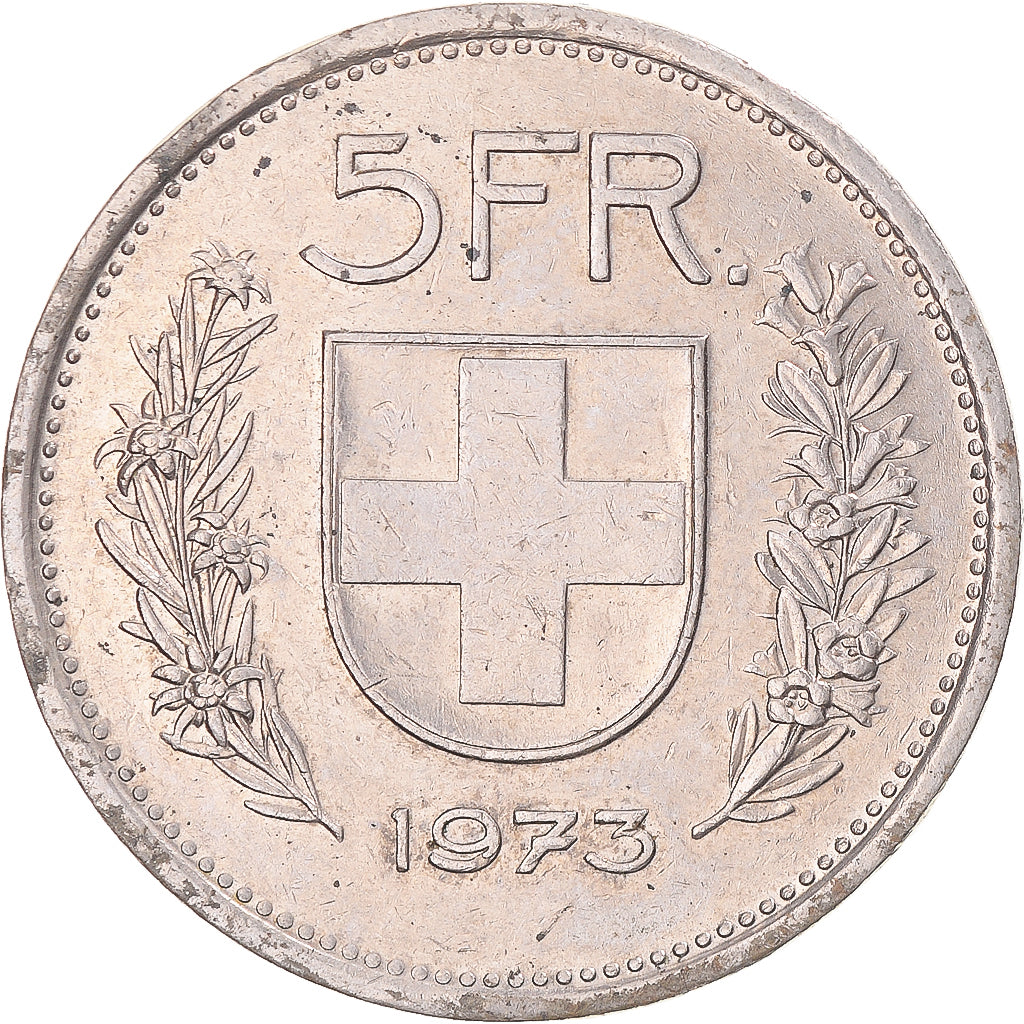 Moneta, Svizzera, 5 Francs, 1973