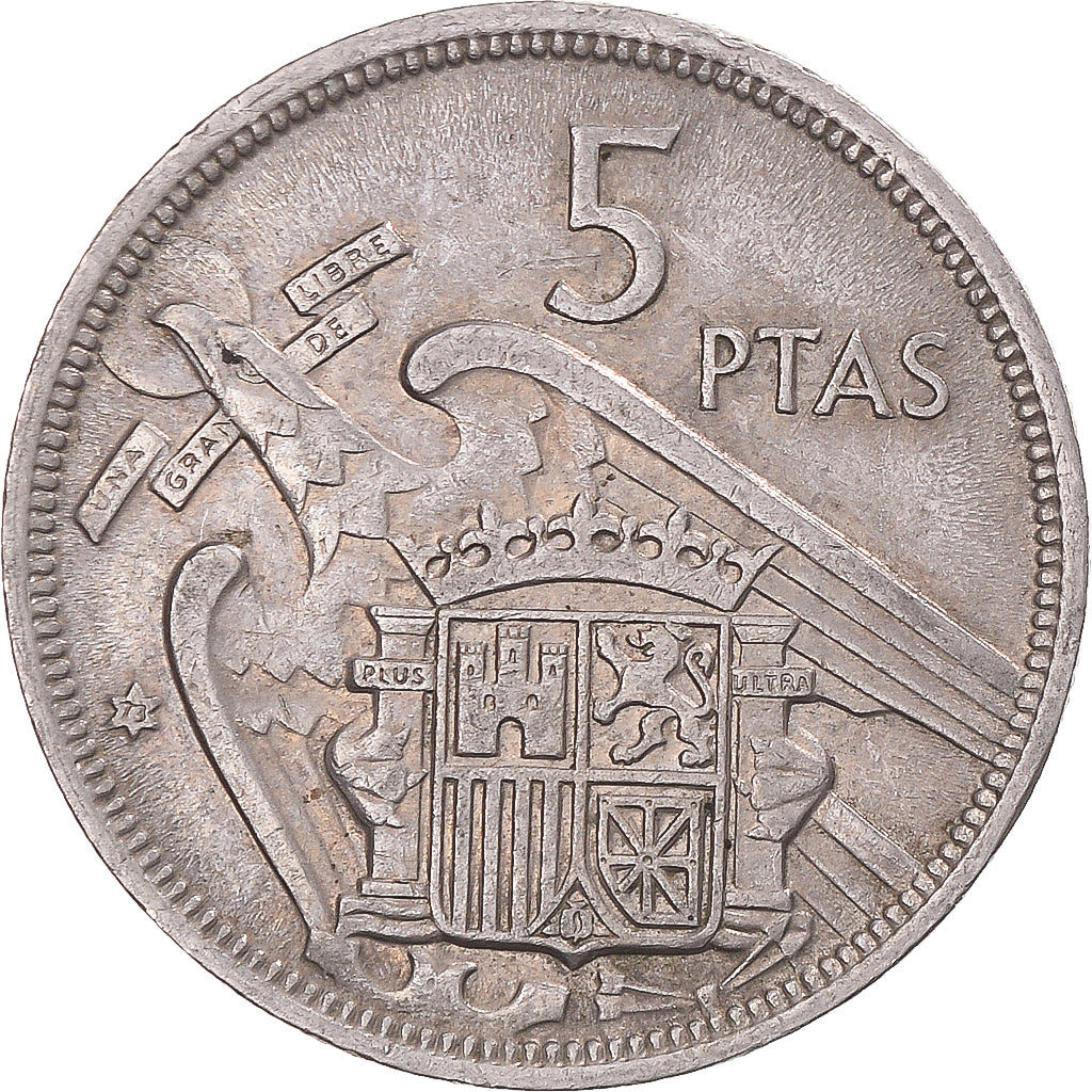 Münze, Spanien, 5 Pesetas, 1973