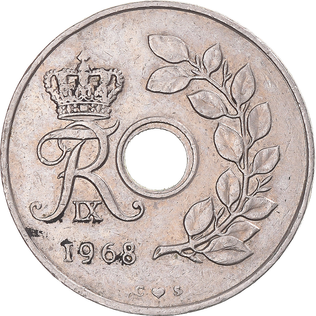 Moneta, Dania, 25 Öre, 1968