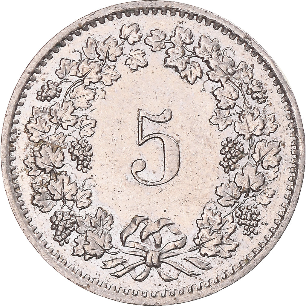 Coin, Switzerland, 5 Rappen, 1977