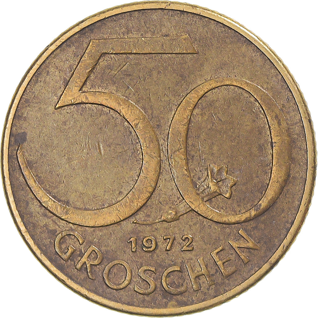 Moneta, Austria, 50 Groschen, 1972