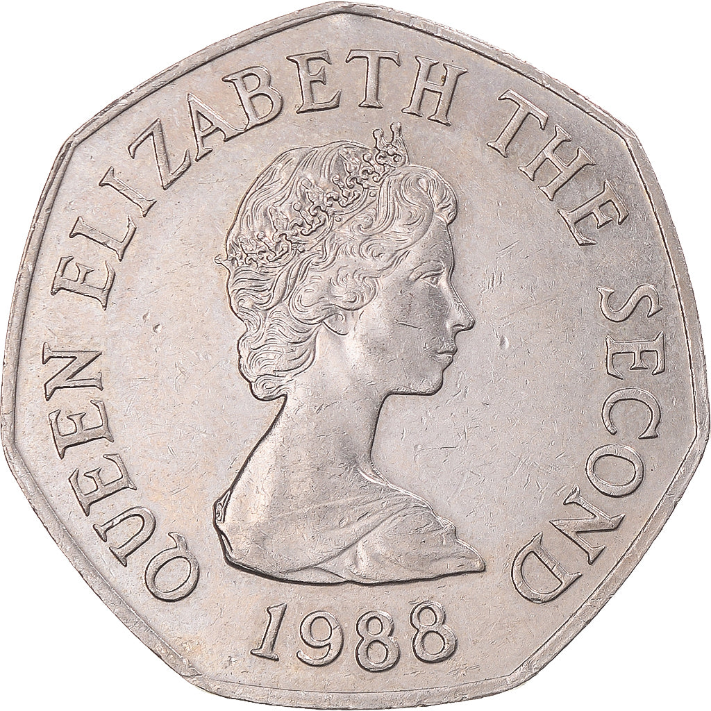 Monnaie, Jersey, 50 Pence, 1988