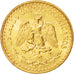 MEXICO, 2 Pesos, 1945, Mexico City, KM #461, MS(63), Gold, 13, 1.64