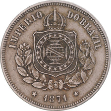 Monnaie, Brésil, 100 Reis, 1871