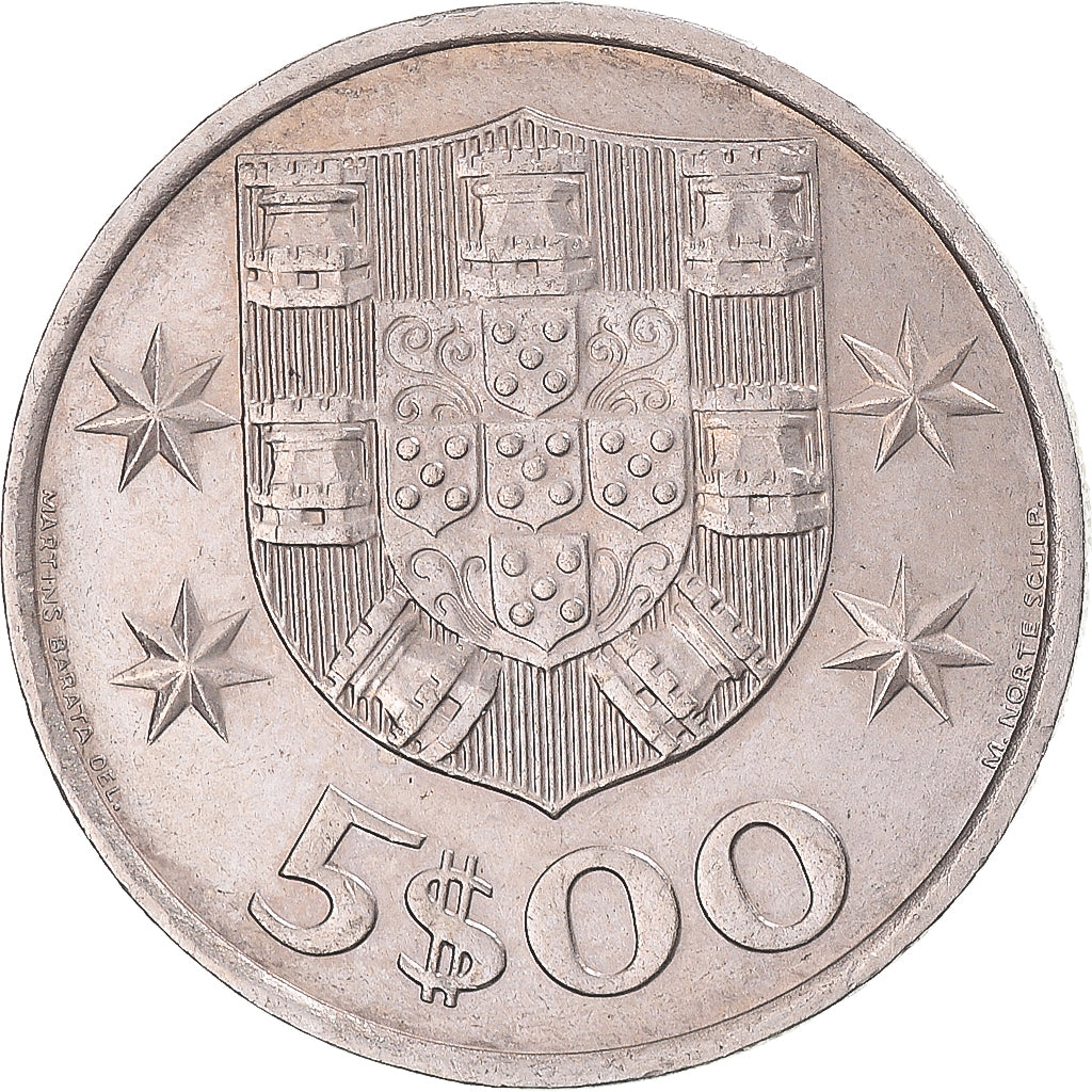 Monnaie, Portugal, 5 Escudos, 1985