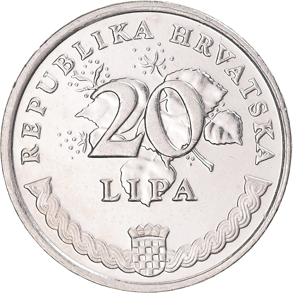 Moeda, Croácia, 20 Lipa, 2015