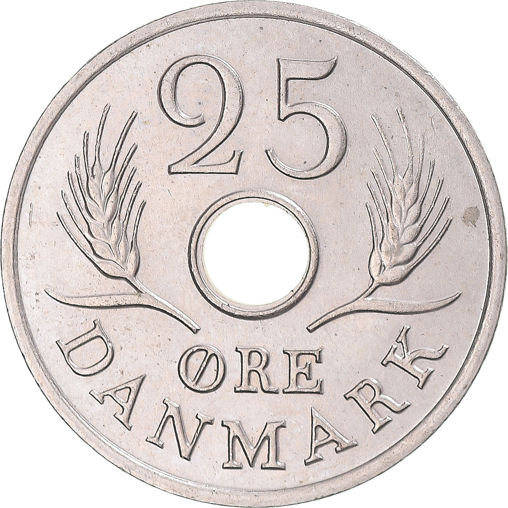 Moneda, Dinamarca, 25 Öre, 1971