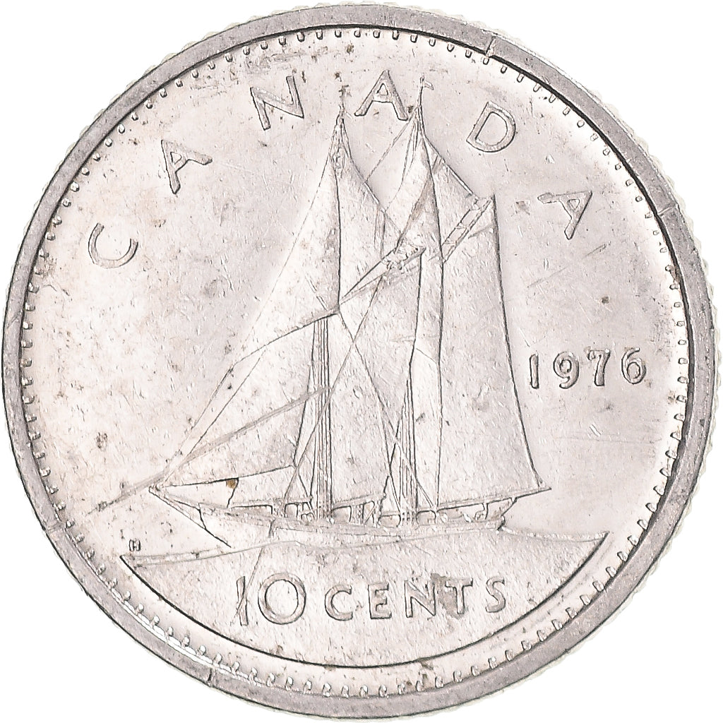 Münze, Kanada, 10 Cents, 1976