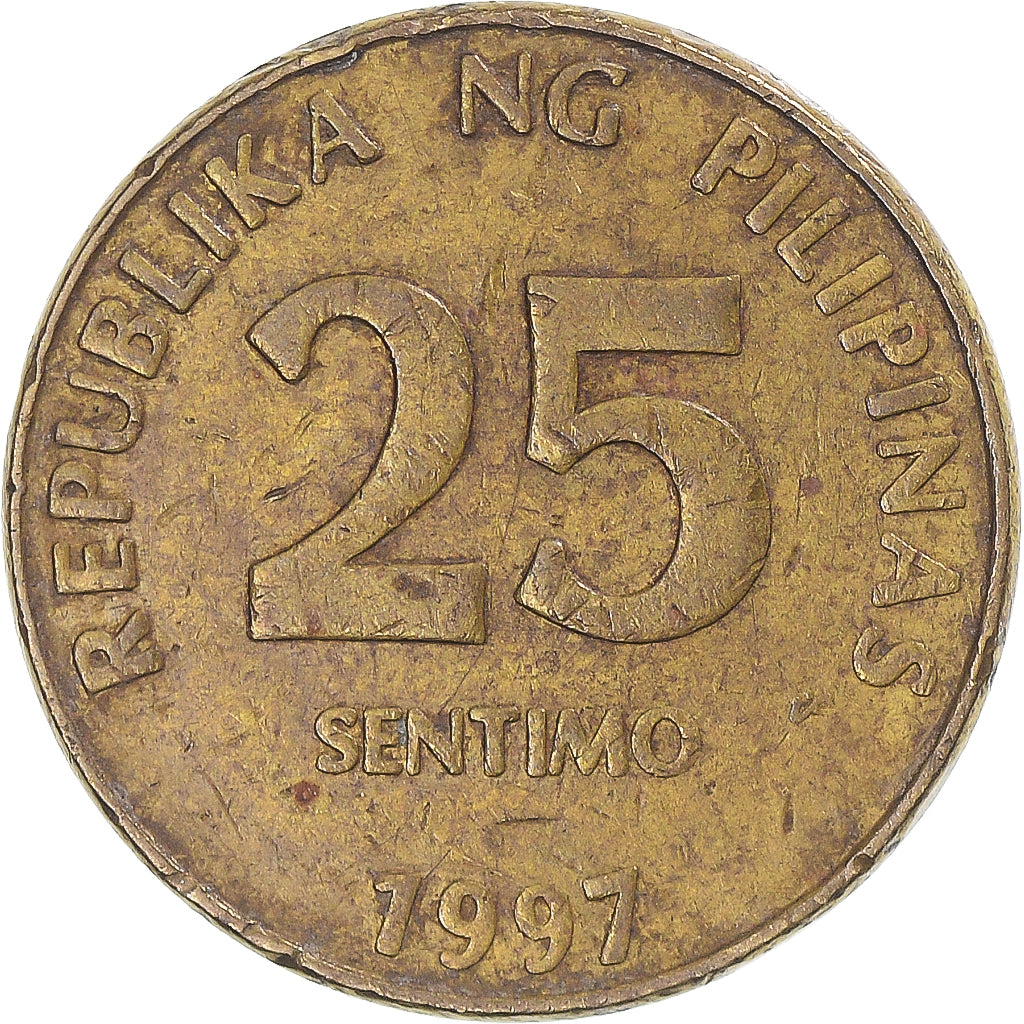 Münze, Philippinen, 25 Sentimos, 1997