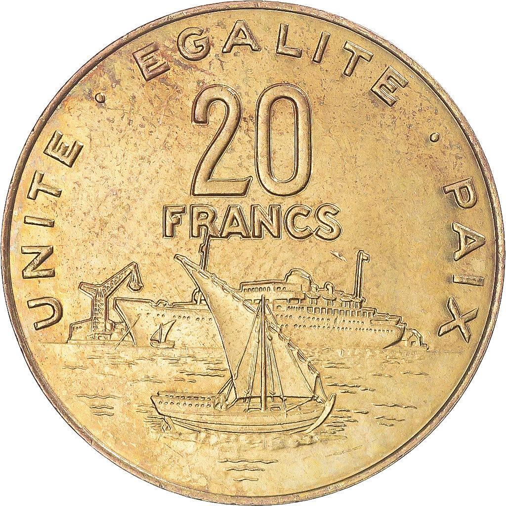 Moeda, Djibuti, 20 Francs, 2017