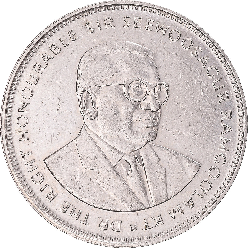 Coin, Mauritius, 5 Rupees, 1991