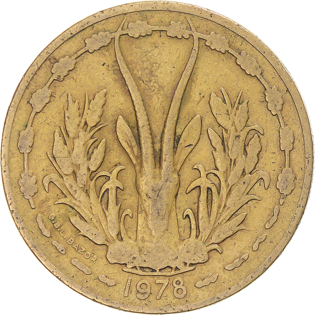 Coin, West African States, 25 Francs, 1978