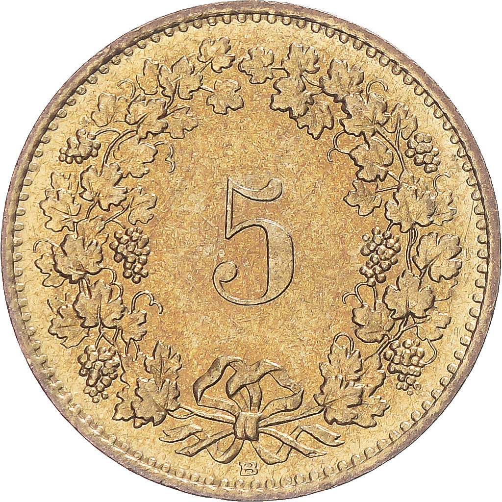 Coin, Switzerland, 5 Rappen, 1991