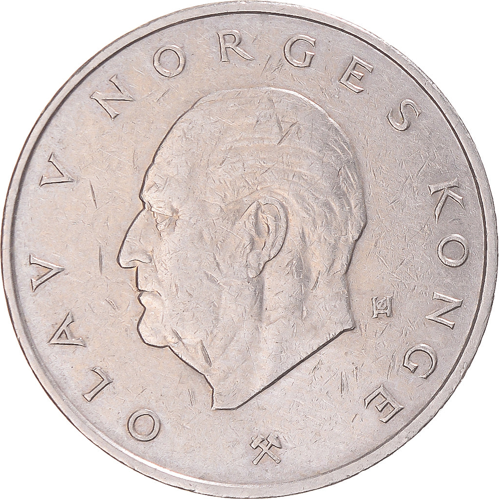 Monnaie, Norvège, 5 Kroner, 1975