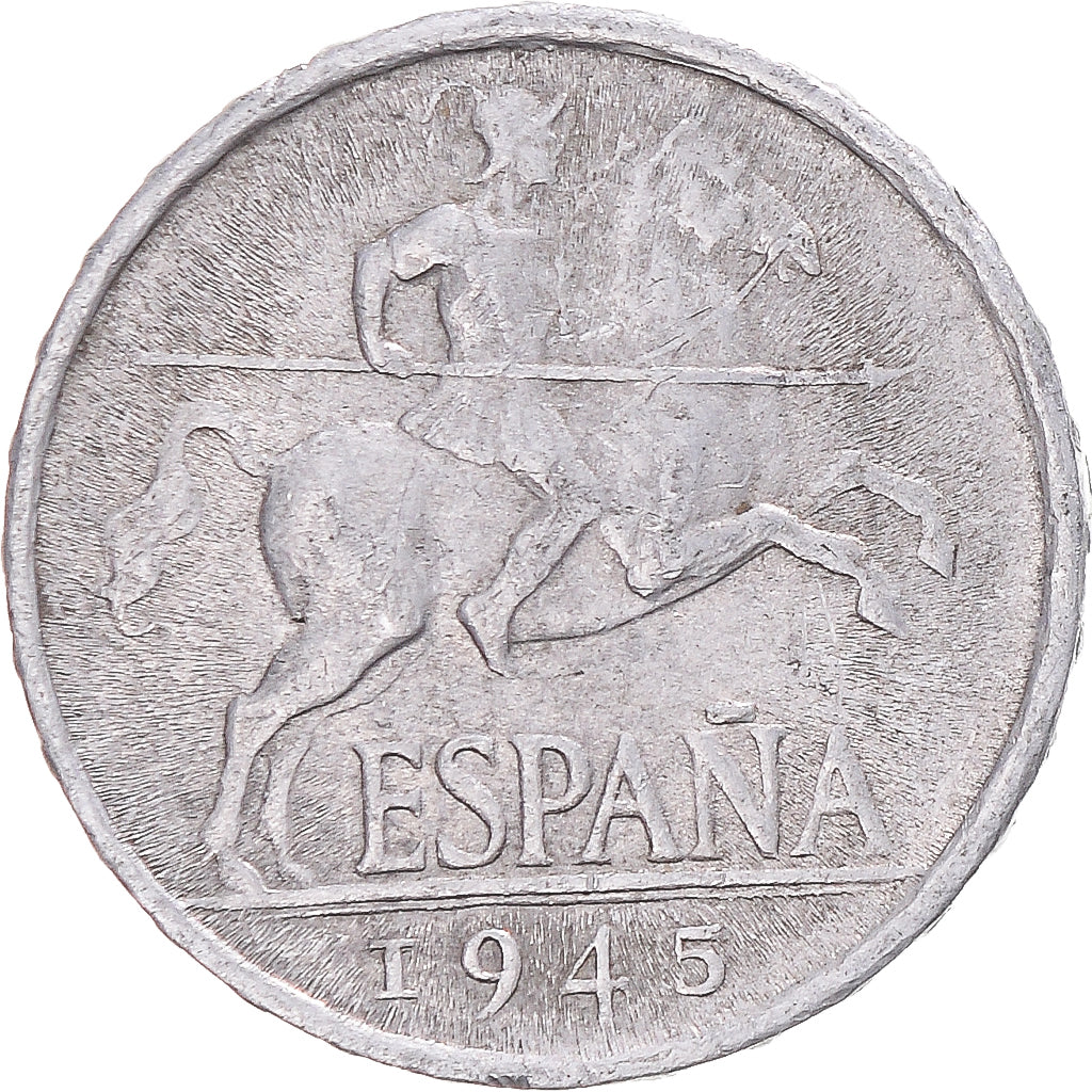 Moeda, Espanha, 5 Centimos, 1945