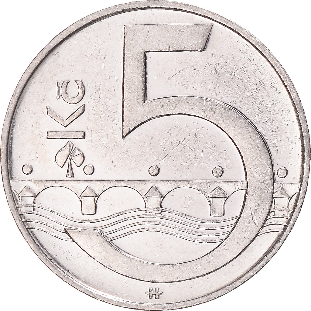 Moneda, República Checa, 5 Korun, 2002