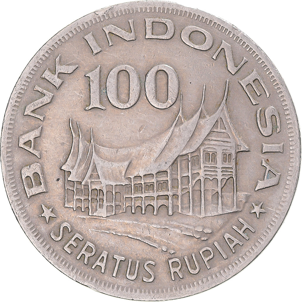 Moneda, Indonesia, 100 Rupiah, 1978
