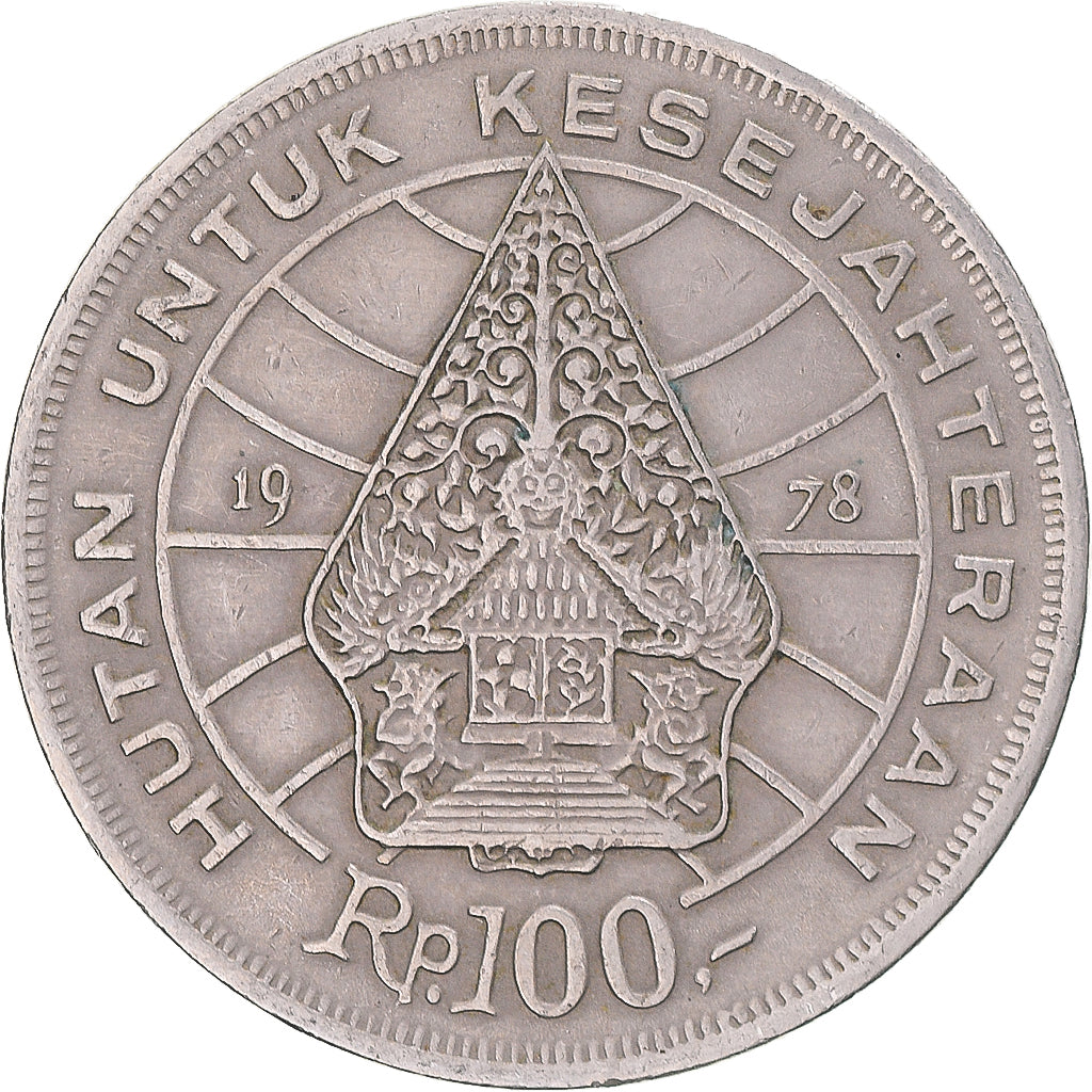 Moneda, Indonesia, 100 Rupiah, 1978